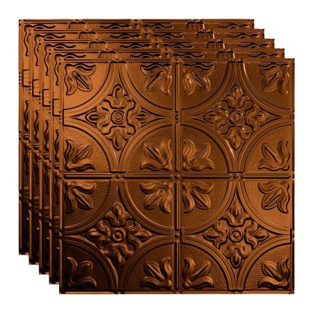 Acoustic Ceiling Products Fasade Traditional Syle # 2 - 23-3/4" x 23-3/4" PVC Lay In Tile in Oil Rubbed Bronze - PL5226